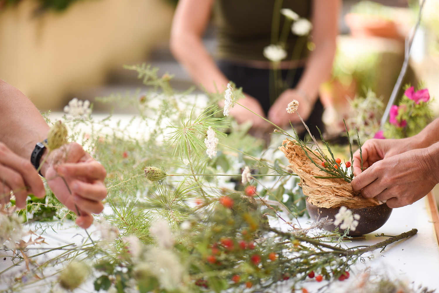 Floral Workshop for friends, family and corporate groups.