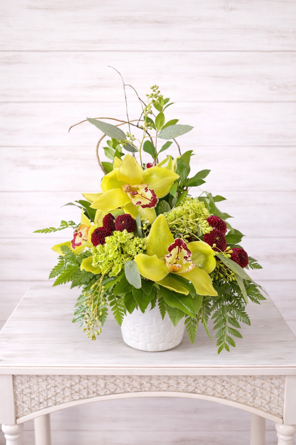 Golden Orchid Arrangement